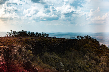 sunset in the mountains