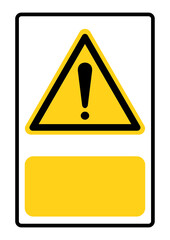 Caution sign