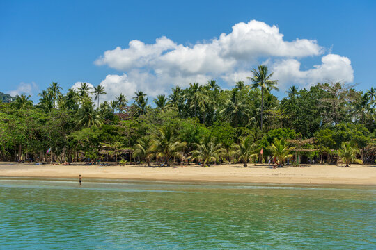 Closeup shot of the sea and El Lio beach in El Nido Palawan Philippines