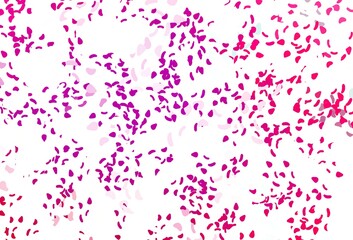 Light purple, pink vector background with abstract forms.