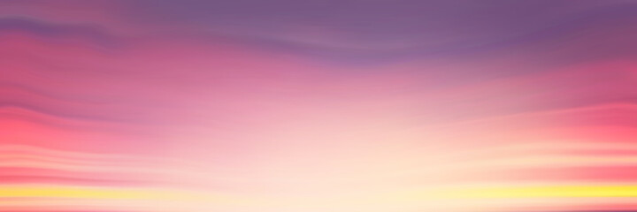Sunset sky background, vector illustration	