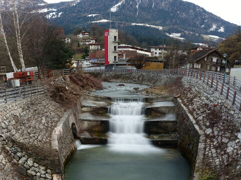 Small waterfall in Brixlegg, Austria
