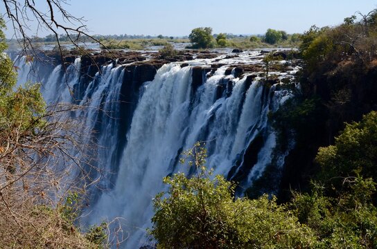 A view of Victoria Falls in Zambia, Africa