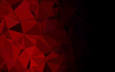 Dark Red vector shining triangular template. A completely new color illustration in a vague style. Completely new design for your business.