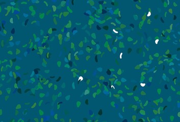 Light Blue, Green vector texture with random forms.