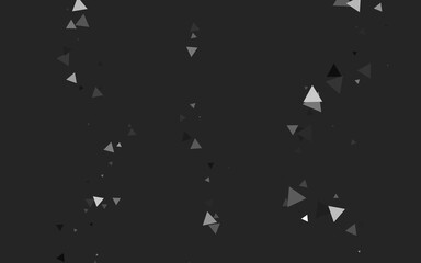 Light Silver, Gray vector texture in triangular style. Modern abstract illustration with colorful triangles. Pattern for commercials.