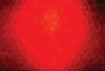 Light Red vector texture with colorful hexagons.