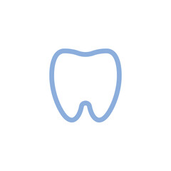 Tooth icon. Symbol of dentist and mouth health. Teeth hygiene vector.