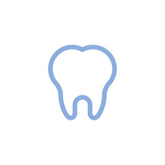 Tooth icon. Symbol of dentist and mouth health. Teeth hygiene vector.