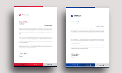 modern design template professional mordent letterhead template design creative clean business letterhead concept design