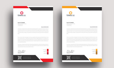 modern design template professional mordent letterhead template design creative clean business letterhead concept design