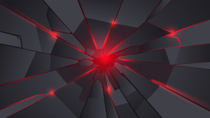 Black and Red Metal Crack Background