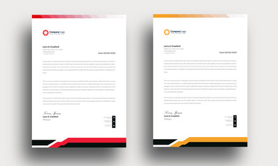 modern design template professional mordent letterhead template design creative clean business letterhead concept design