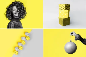 Collage zum Thema Farbe des Jahres - Leuchtend und Grau © Margo Basarab