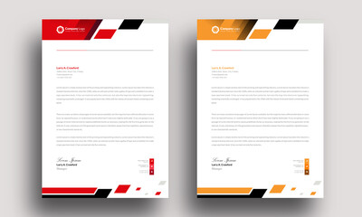 modern design template professional mordent letterhead template design creative clean business letterhead concept design