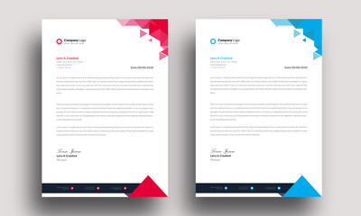 modern design template professional mordent letterhead template design creative clean business letterhead concept design