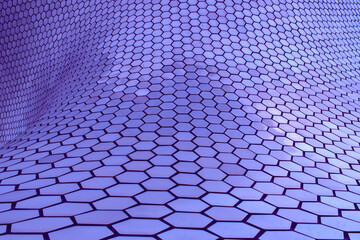 textura de la construcción del museo soumaya Polanco cdmx