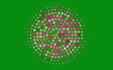 Light Pink, Green vector template with crystals, rectangles. Rectangles on abstract background with colorful gradient. The template can be used as a background.