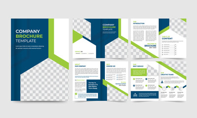 Creative minimalist business brochure template with simple style and modern Cover, layout, page Design.