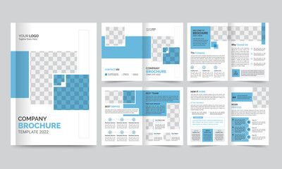 Creative minimalist business brochure template with simple style and modern Cover, layout, page Design.