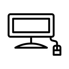 Computer Outline Icon contains Laptop, Editable Stroke. 48x48 Pixel Perfect.