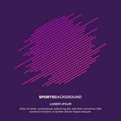 Vector abstract background with dynamic waves, dots, line and particles. Vector Illustration