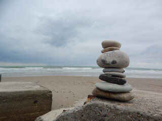 stones on the beach