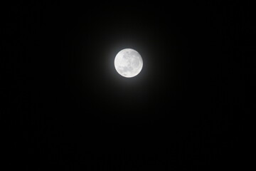 full moon in the night sky