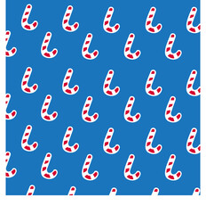 Illustration vector Candy Cane Pattern