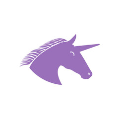 Unicorn icon design template vector isolated illustration