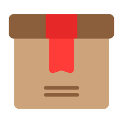 Package icon vector illustration in flat style for any projects