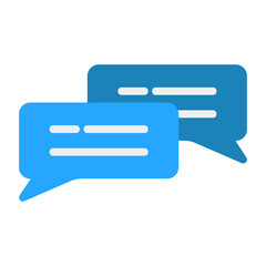 Chat icon vector illustration in flat style for any projects
