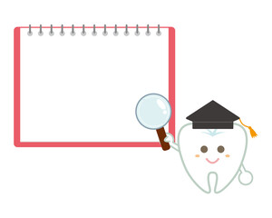 Tooth character illustration. Dentist . dental clinic　