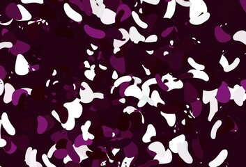 Light Pink vector template with memphis shapes.