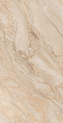 Fototapeta na wymiar beige color natural marble design with stone texture veins image use for tiles and slab design
