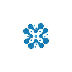 Molecule symbol logo template vector illustration design