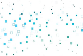 Light Blue, Green vector backdrop with lines, rectangles.
