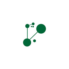 Molecule symbol logo template vector illustration design