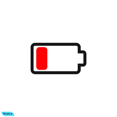 Icon vector graphic of battery, good for template