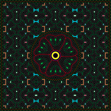 4 of 12 Shipibo Conibo artwork patterns HD set