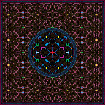 5 of 12 Shipibo Conibo artwork patterns HD set