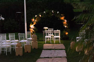 candles in the garden
