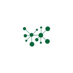 Molecule symbol logo template vector illustration design