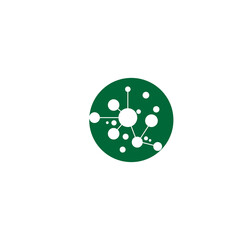 Molecule symbol logo template vector illustration design