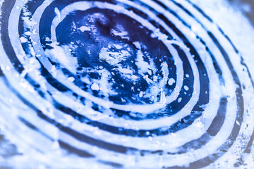 cold spiral on the surface for making frozen roll