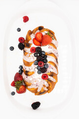 Pastel de fresa con frambuesa Gourmet