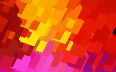 Dark Pink, Yellow vector background in polygonal style.