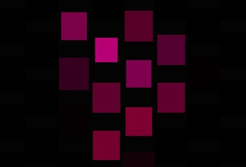 Dark Pink vector background with rectangles.