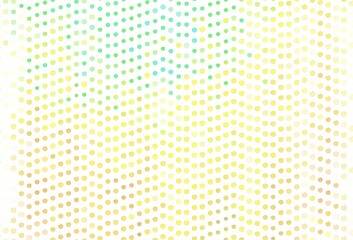 Light Green, Yellow vector backdrop with curved lines.