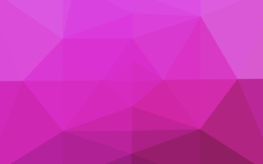 Light Pink vector triangle mosaic texture. Colorful illustration in abstract style with gradient. Polygonal design for your web site.